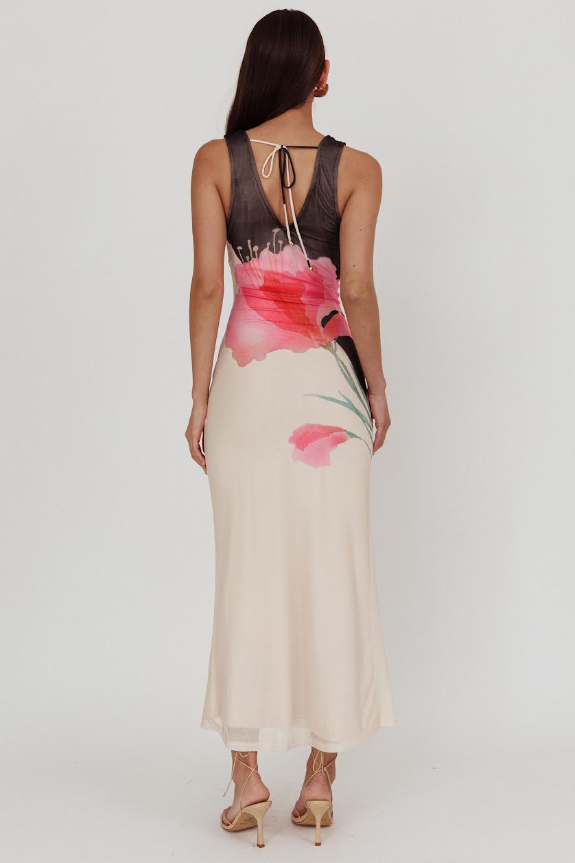 'Dahlia' Floral Maxi Dress