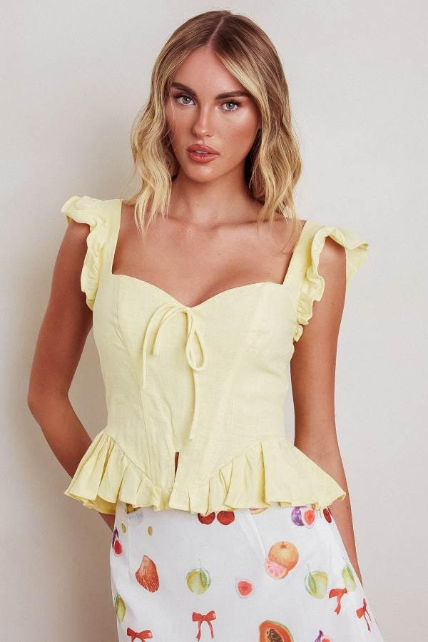 'Sunday Picknick' Peplum Top