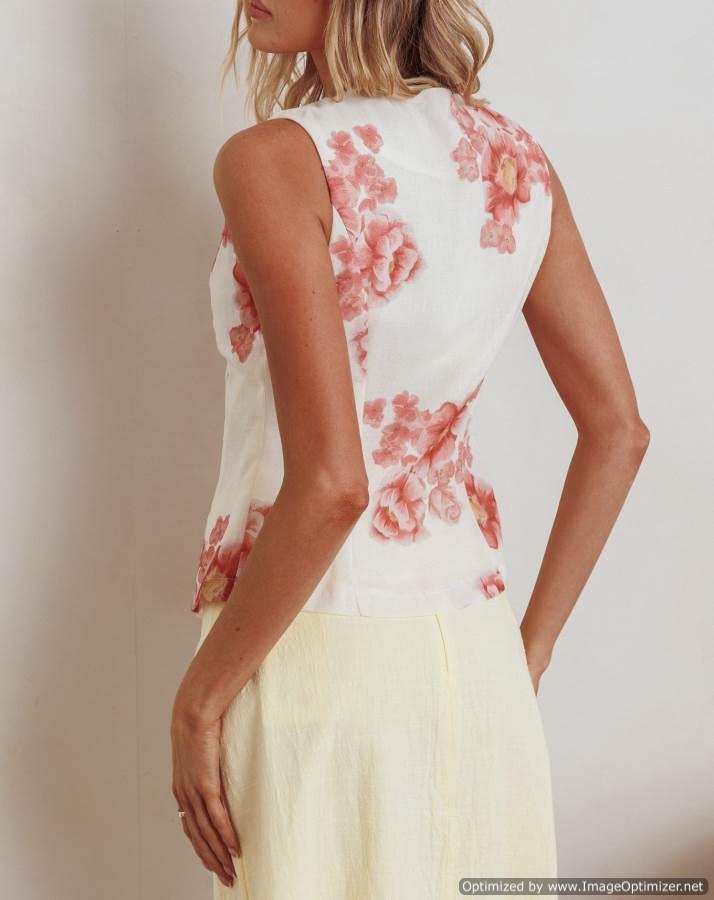 Bahamas Floral Top