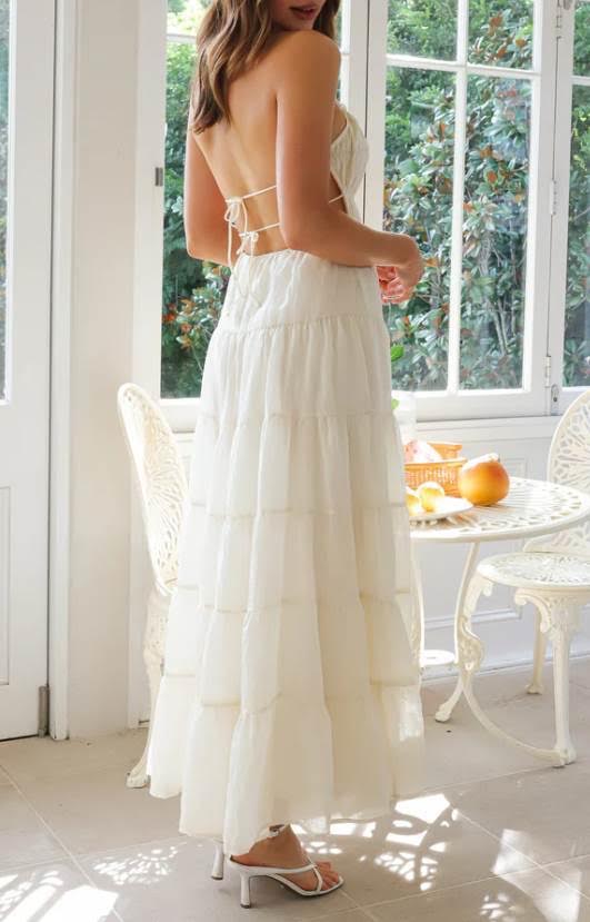 'Sienna' Maxi Dress in Ivory