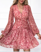 Bella Donna Mini Red Floral Dress