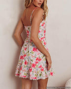 'Daria' Floral Print Mini Dress