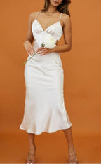 Aruba Champagne Midi Dress