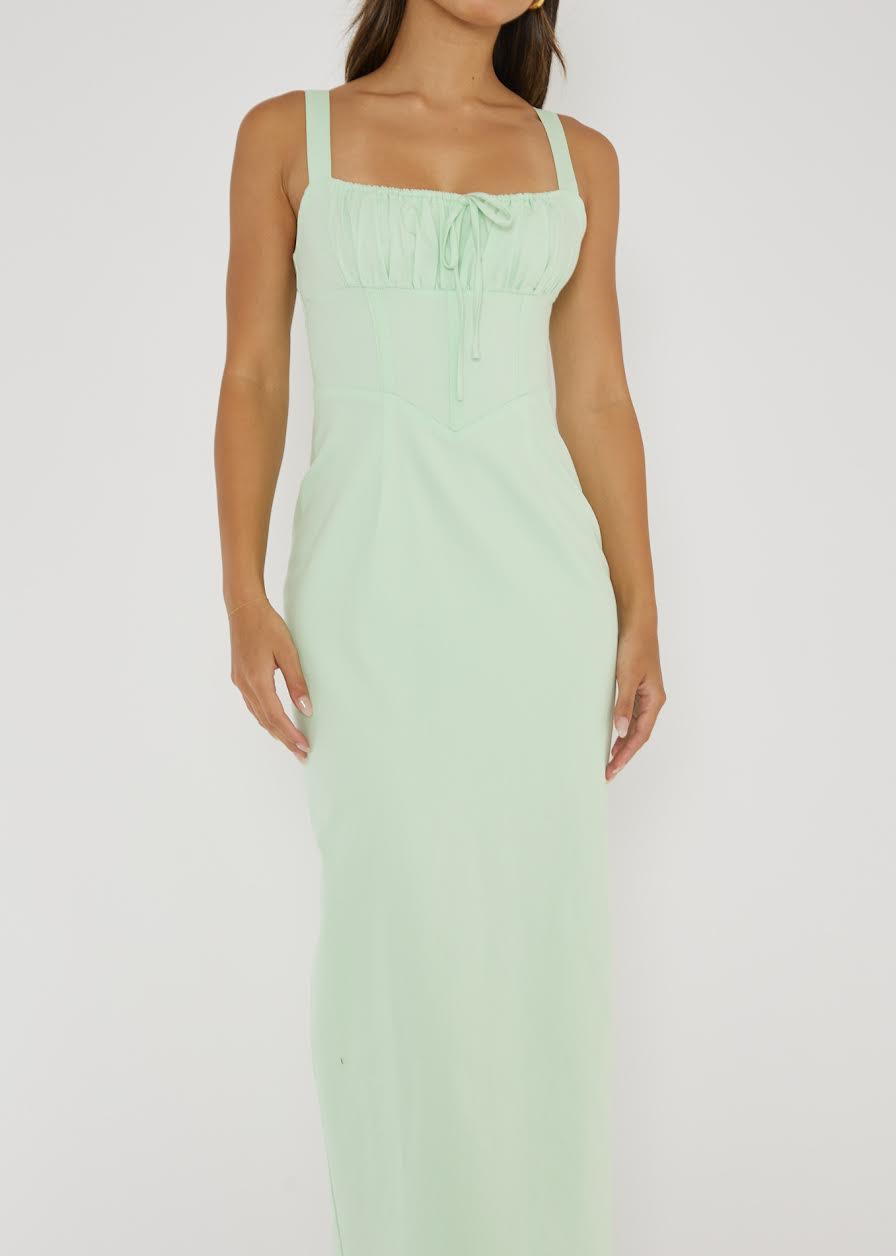 Adriana Mint Green Bodycon Dress