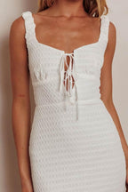 Bella White Maxi Dress – Elegant Stretch Maxi