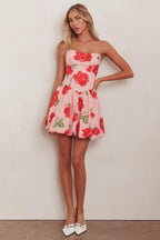 She's In Bloom Pink Mini Dress