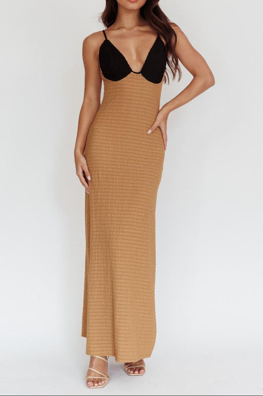 Amora Bra Detail Maxi Dress