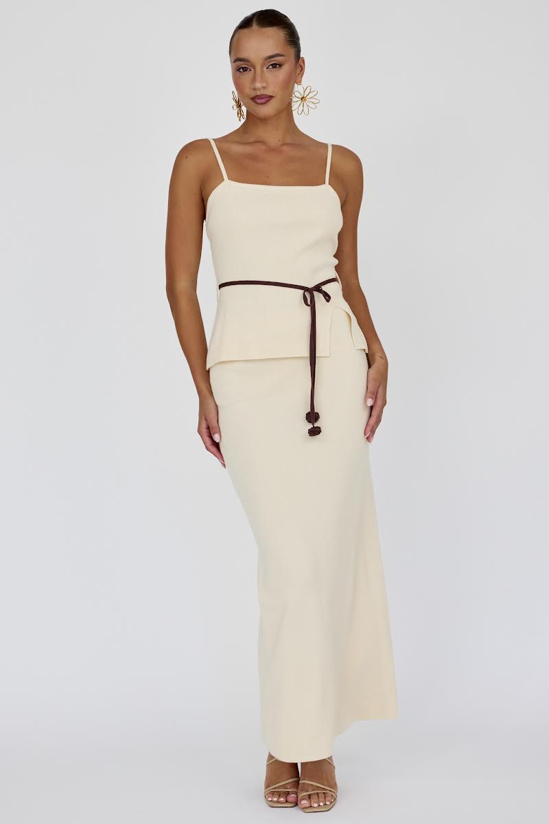 'Zoe' Cream Knit Set