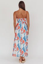 Coral Coast Floral Maxi Dress – Strapless Summer Maxi