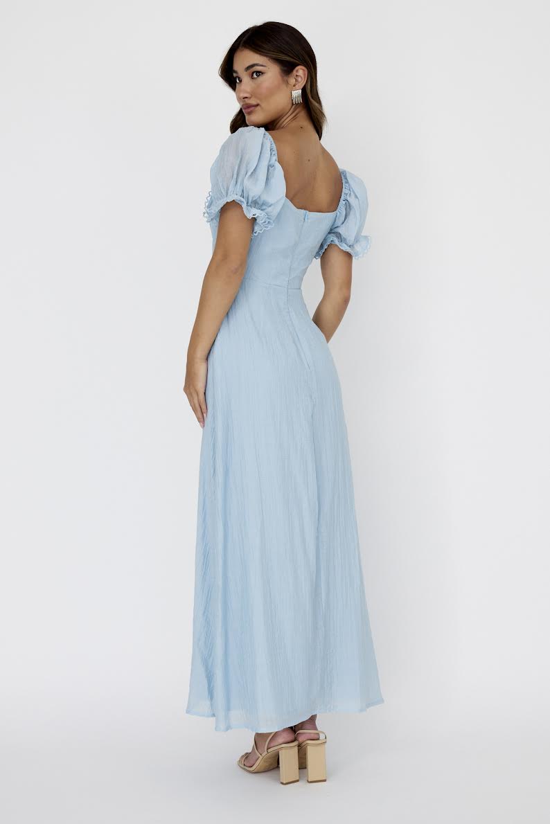 'Celeste' Blue Maxi Dress