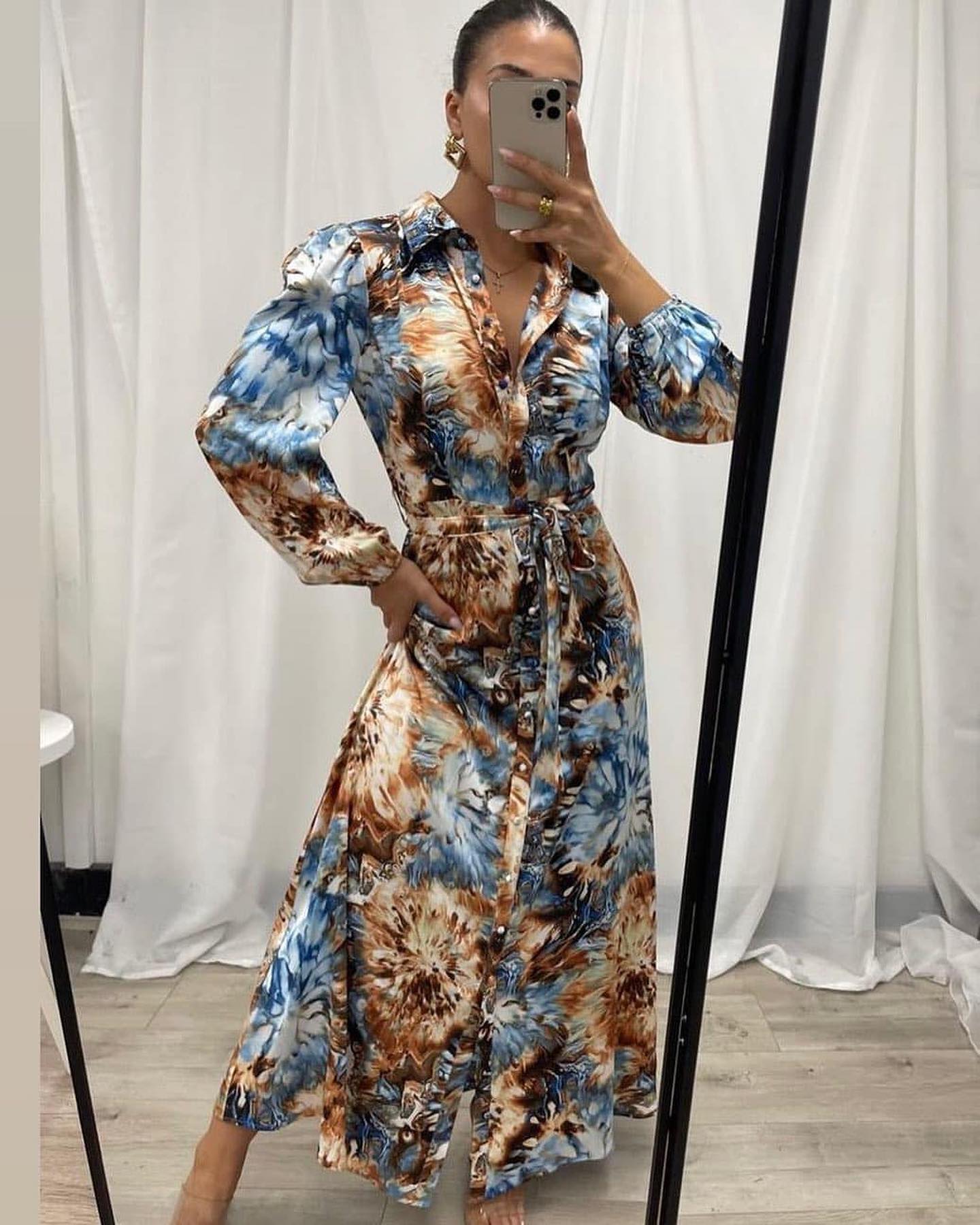 Watercolour Print Dress