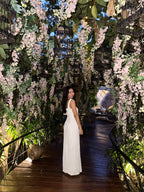 Bella White Maxi Dress – Elegant Stretch Maxi
