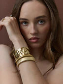 Bold Gold Cuff Adjustable Bangle