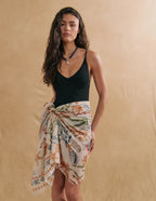 The Lana Patterned Neck Scarf / Sarong
