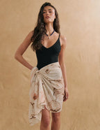 The Lana Patterned Neck Scarf / Sarong