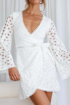 'Angelique' White Lace Dress