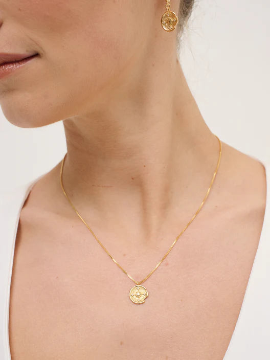 ECLIPSE 18K GOLD PLATED NECKLACE