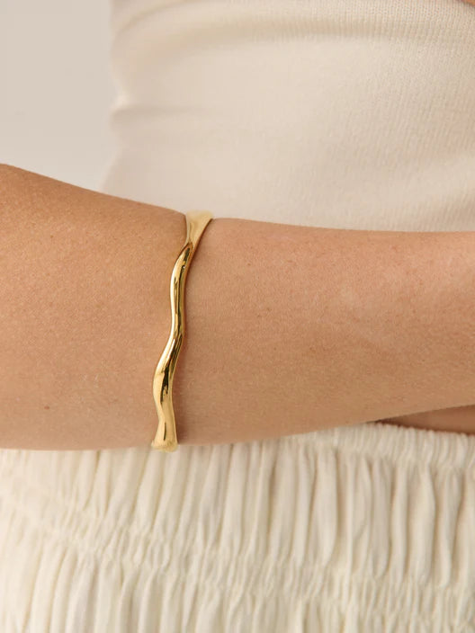 MAY SKINNY 18K GOLD PLATED BANGLE