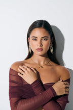 JEMMA STATEMENT DIAMANTÉ EARRINGS