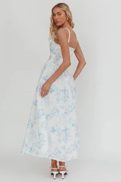 Celine Linen Blend Maxi Dress