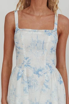 Celine Linen Blend Maxi Dress