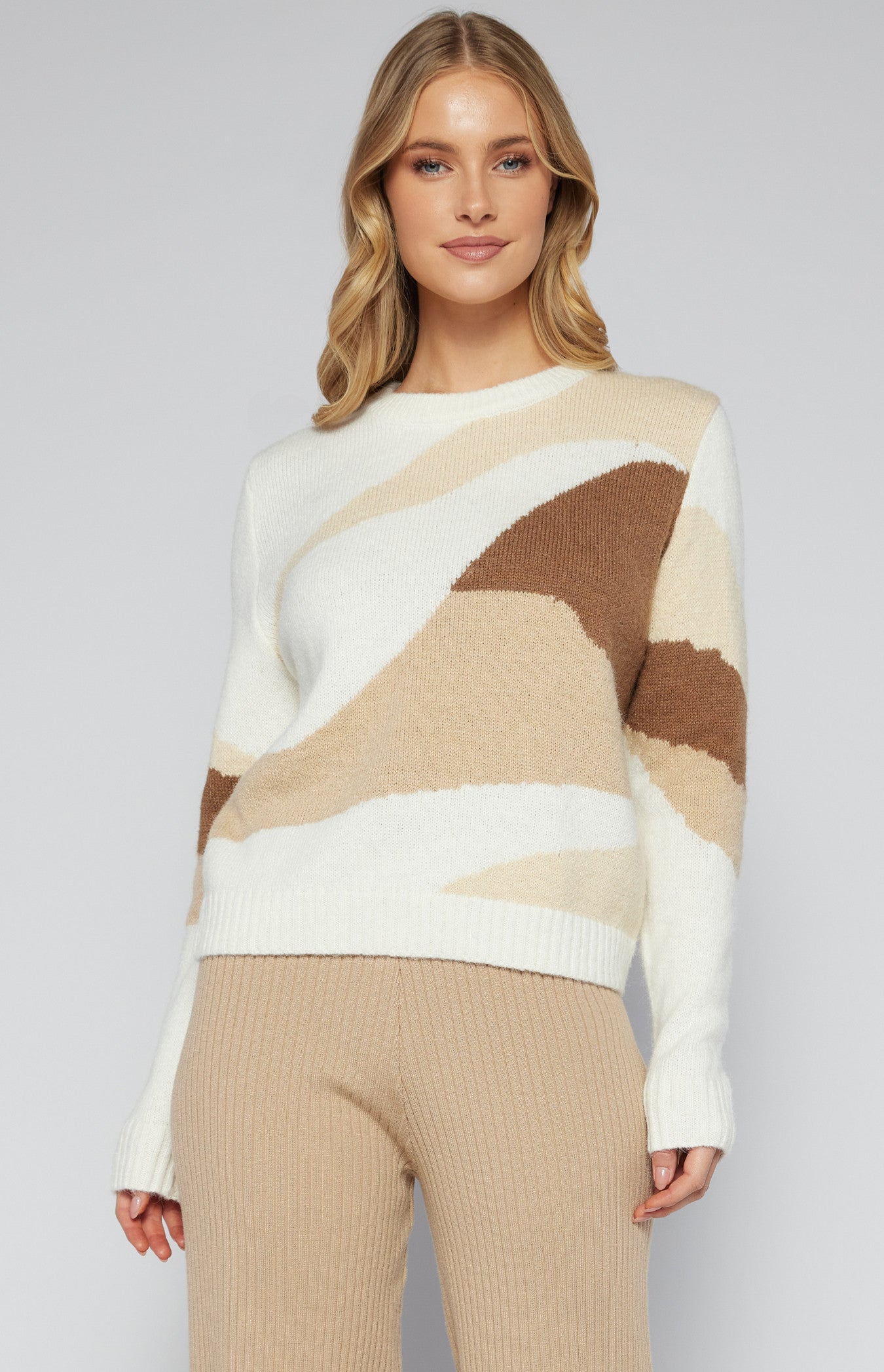 Abstract Pattern Knit Jumper – ALBI ROSE