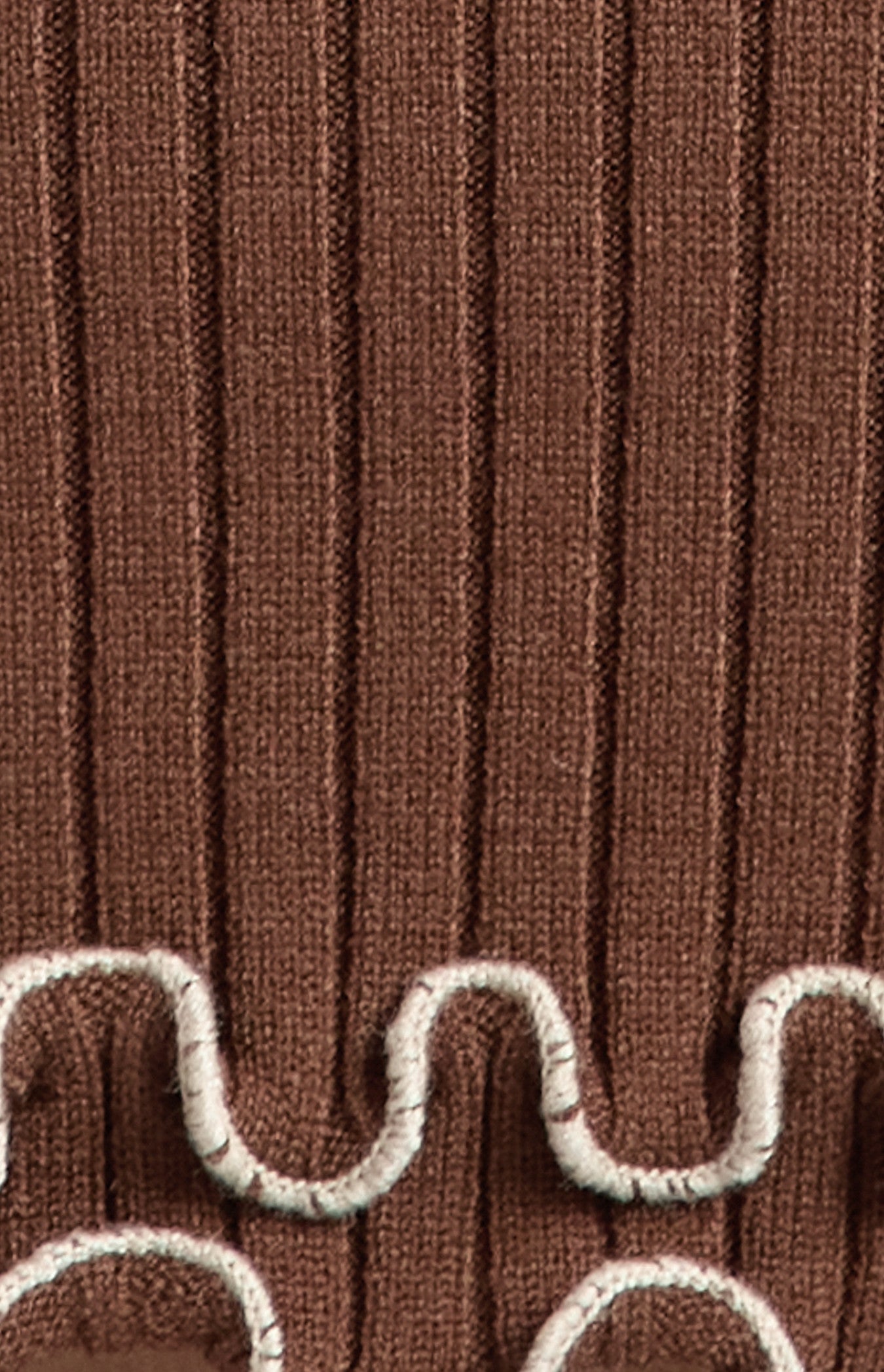 Ivana Contrast Twirl Feature Knit Dress