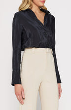 Willow Satin Look Long Sleeve Shirt