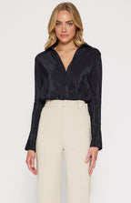 Willow Satin Look Long Sleeve Shirt